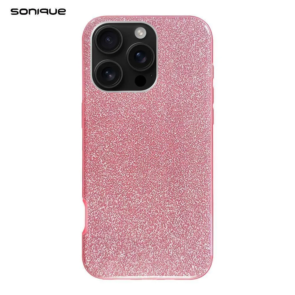 Θήκη Σιλικόνης Sonique Shiny Apple iPhone 16 Pro Ροζ