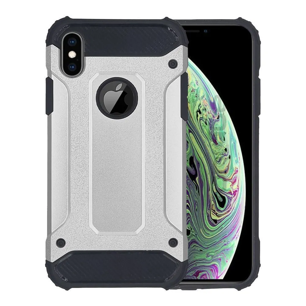 Θήκη Heavy Armor Sonique Apple iPhone XS MAX Ασημί