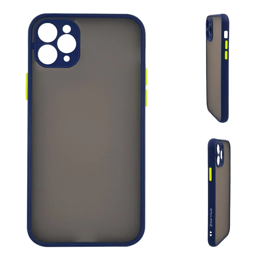 Θήκη Σιλικόνης Color Button Bumper Sonique Apple iPhone 11 Pro Max Μπλέ