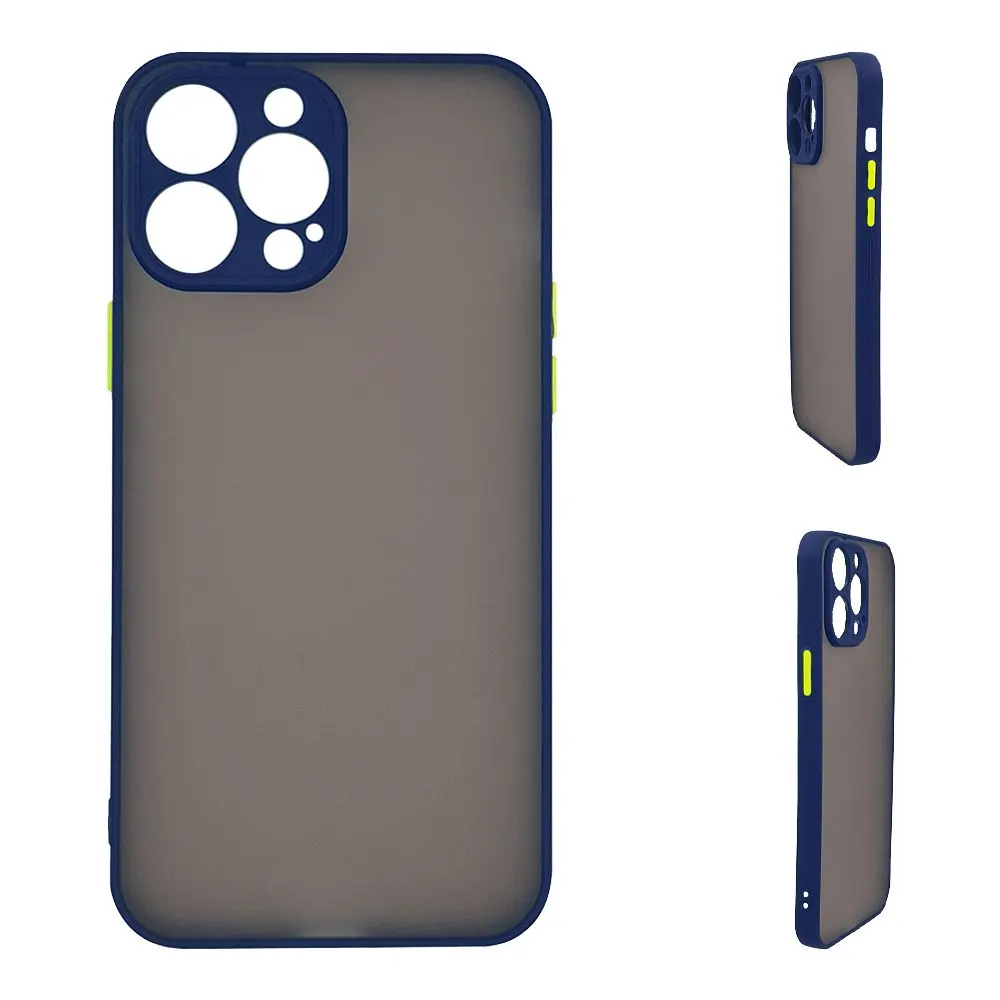 Θήκη Σιλικόνης Color Button Bumper Sonique Apple iPhone 15 Pro Max Μπλέ