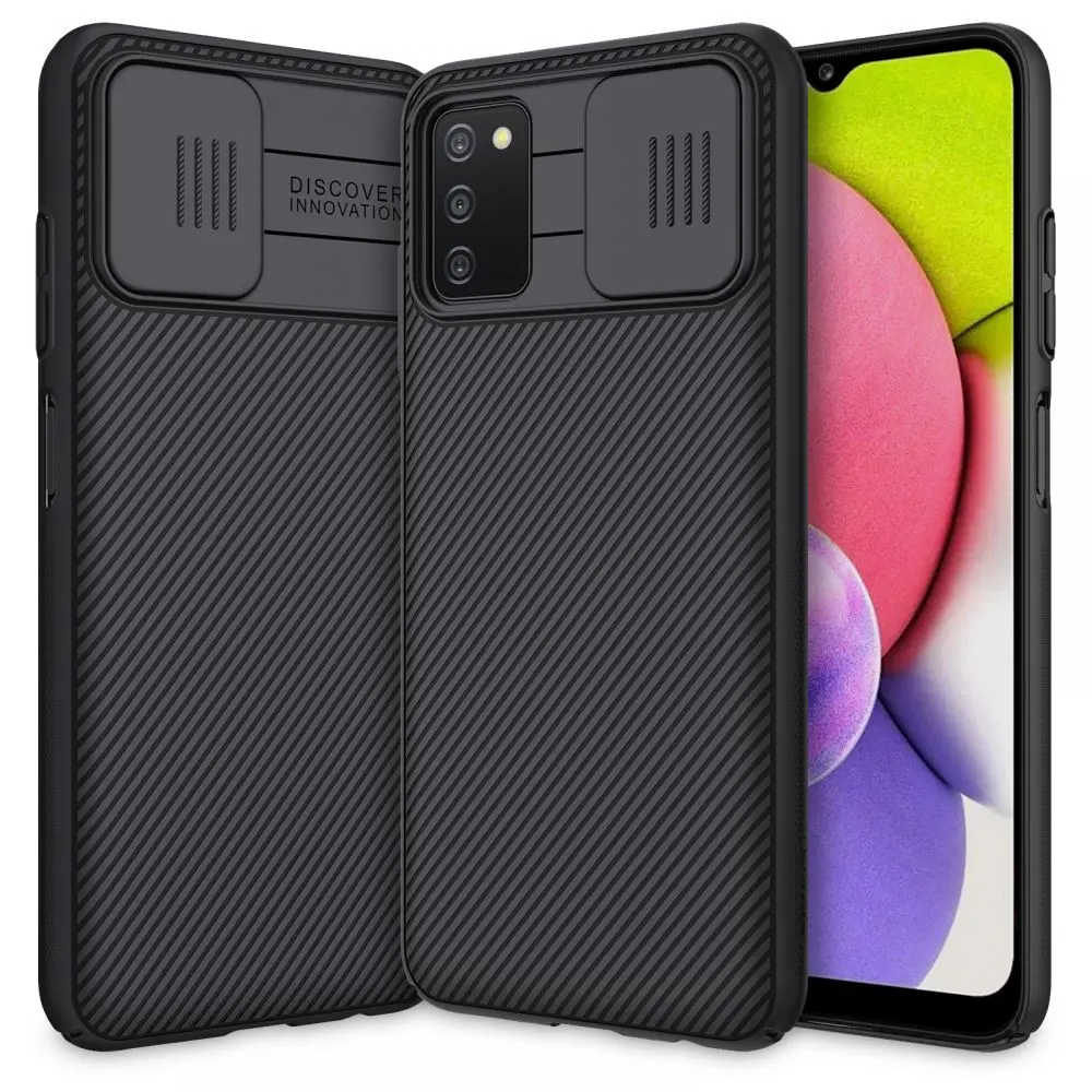 Θήκη Πλαστική Nillkin Camshield Samsung Galaxy A03s Μαύρο