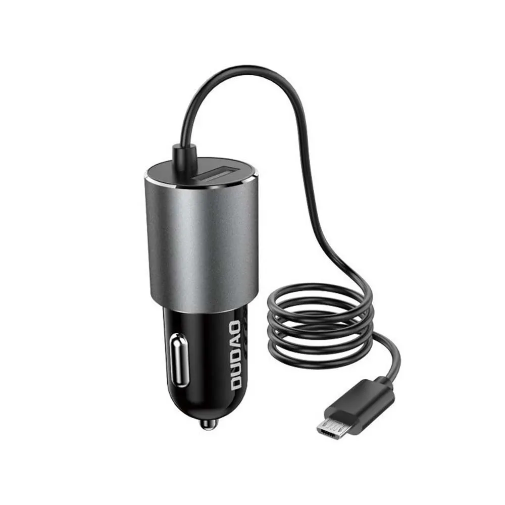 Φορτιστής Αυτοκινήτου Dudao με Καλώδιο Micro USB 3.4A Μαύρο