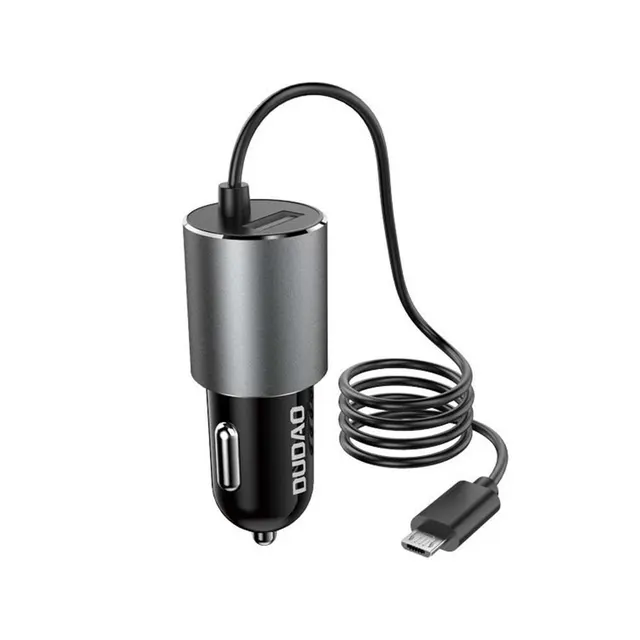 Φορτιστής Αυτοκινήτου Dudao με Καλώδιο Micro USB 3.4A Μαύρο