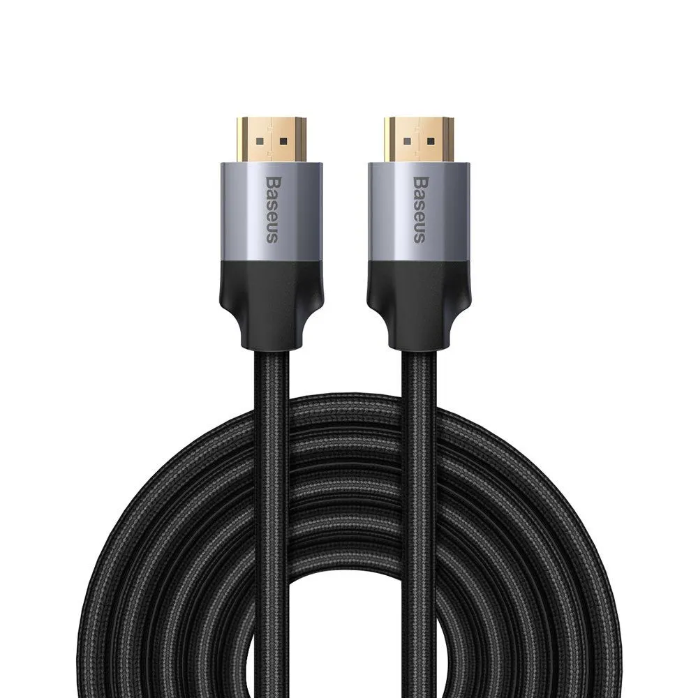 Baseus HDMI 2.0 Braided Cable HDMI male - HDMI male 5m Γκρι