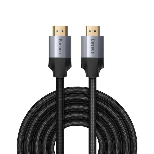 Baseus HDMI 2.0 Braided Cable HDMI male - HDMI male 5m Γκρι