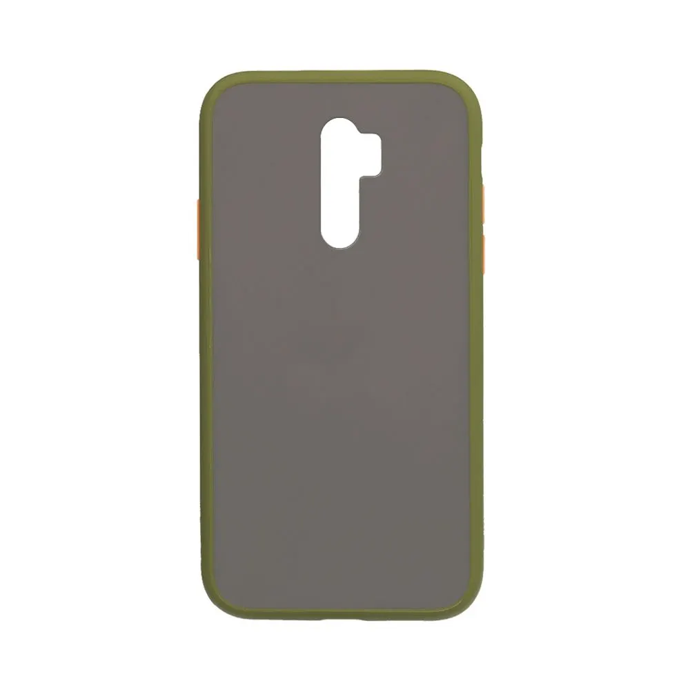 Θήκη Color Button Bumper Xiaomi Redmi 9 Χακί