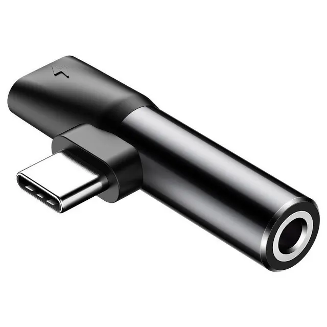 Baseus Μετατροπέας L41 Type-C (είσοδος) για Type-C + 3.5 mm σύνδεσμο Μαύρος (CATL41-01)