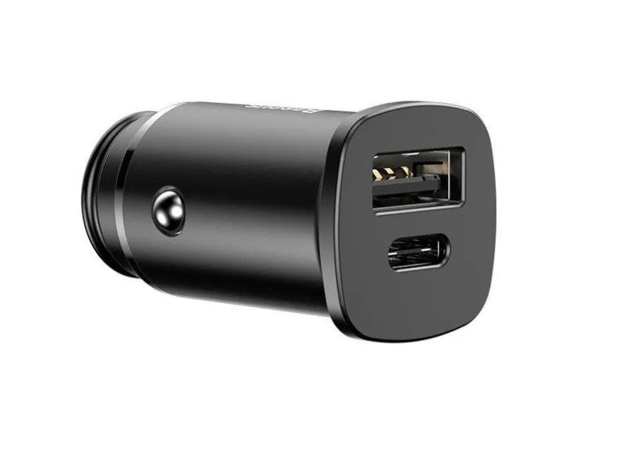 Φορτιστής Αυτοκινήτου Baseus Square PPS PPS USB QC4.0 / USB-C PD3.0 30W Μαύρο