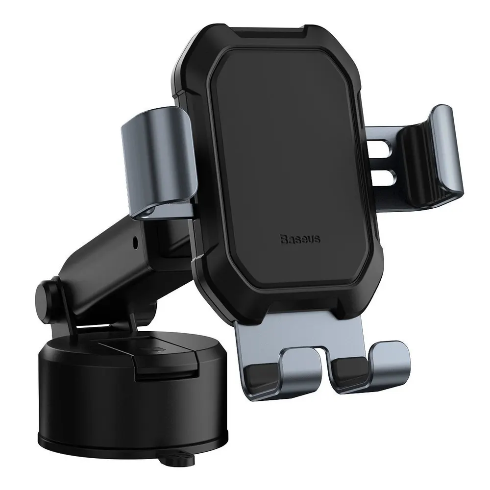 Baseus Car Mount Tank Gravity Θήκη τηλεφώνου με βάση αναρρόφησης Tarnish Black (SUYL-TK01)