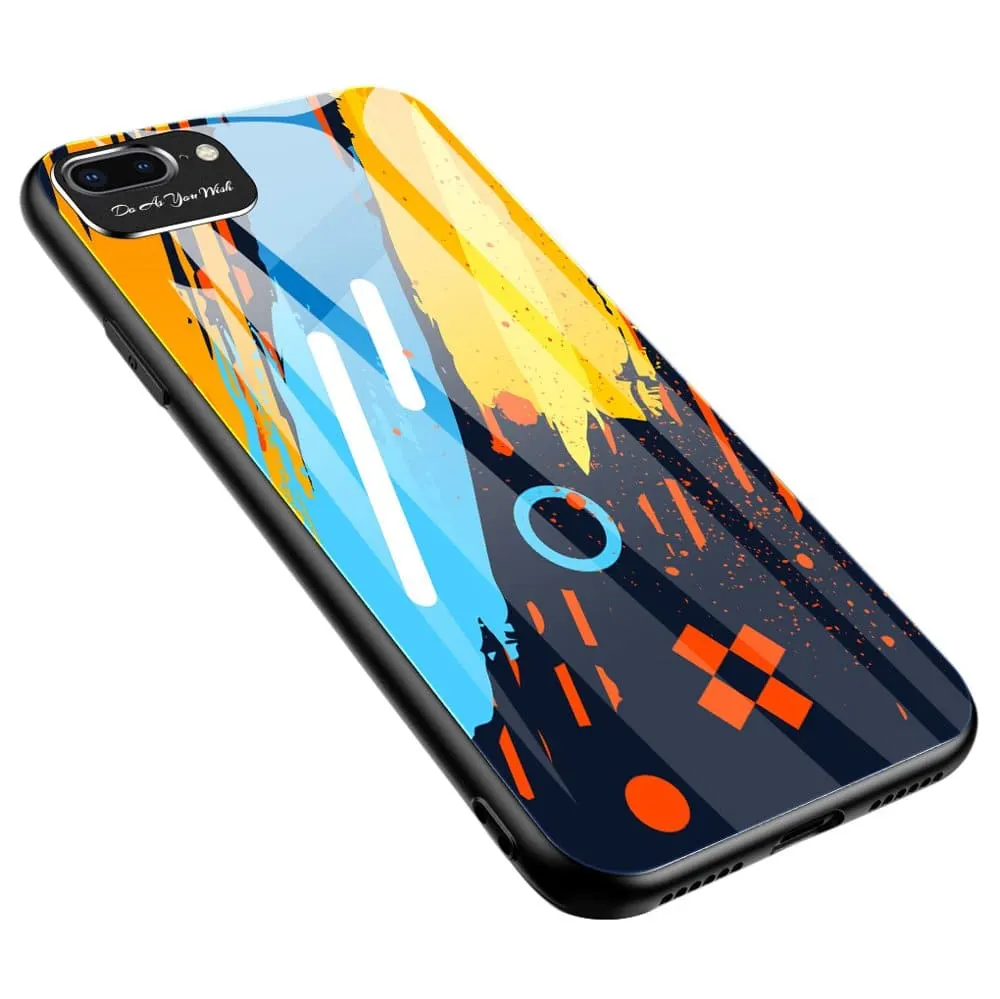 Θήκη Χρώματος Γυαλιού Ανθεκτική Apple iPhone 7 Plus \/ iPhone 8 Plus Χρωματικό σχέδιο 1