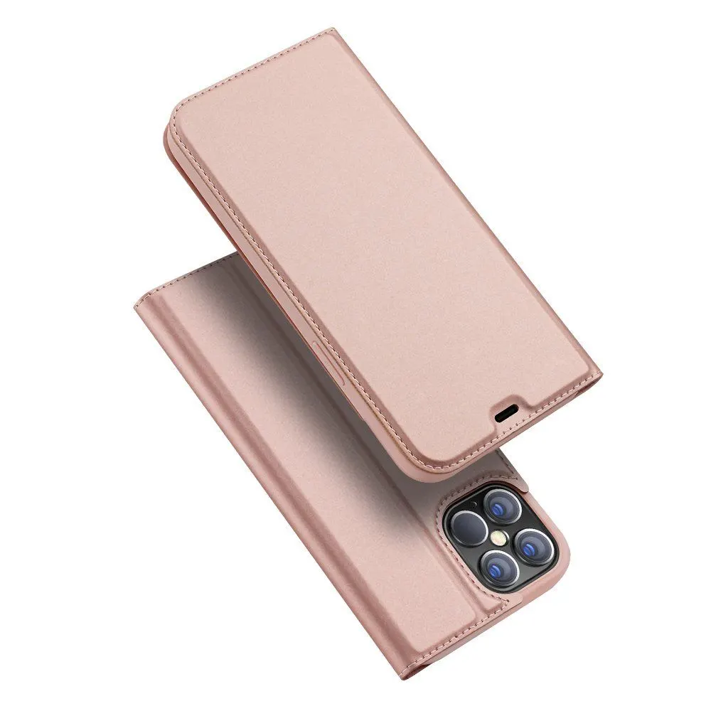 DUX DUCIS Skin Pro Book Apple iPhone 12 Pro Max Ροζ Χρυσό