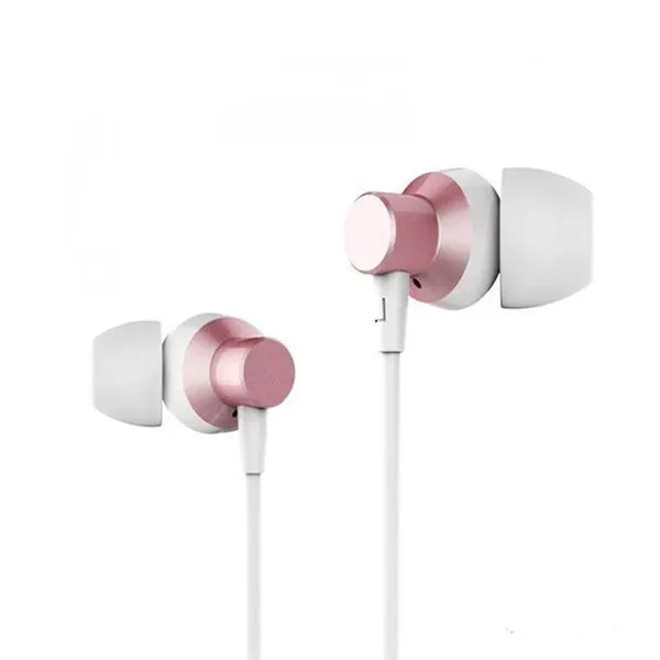 Ακουστικά REMAX Jack 3,5mm RM-512 Ροζ Χρυσό