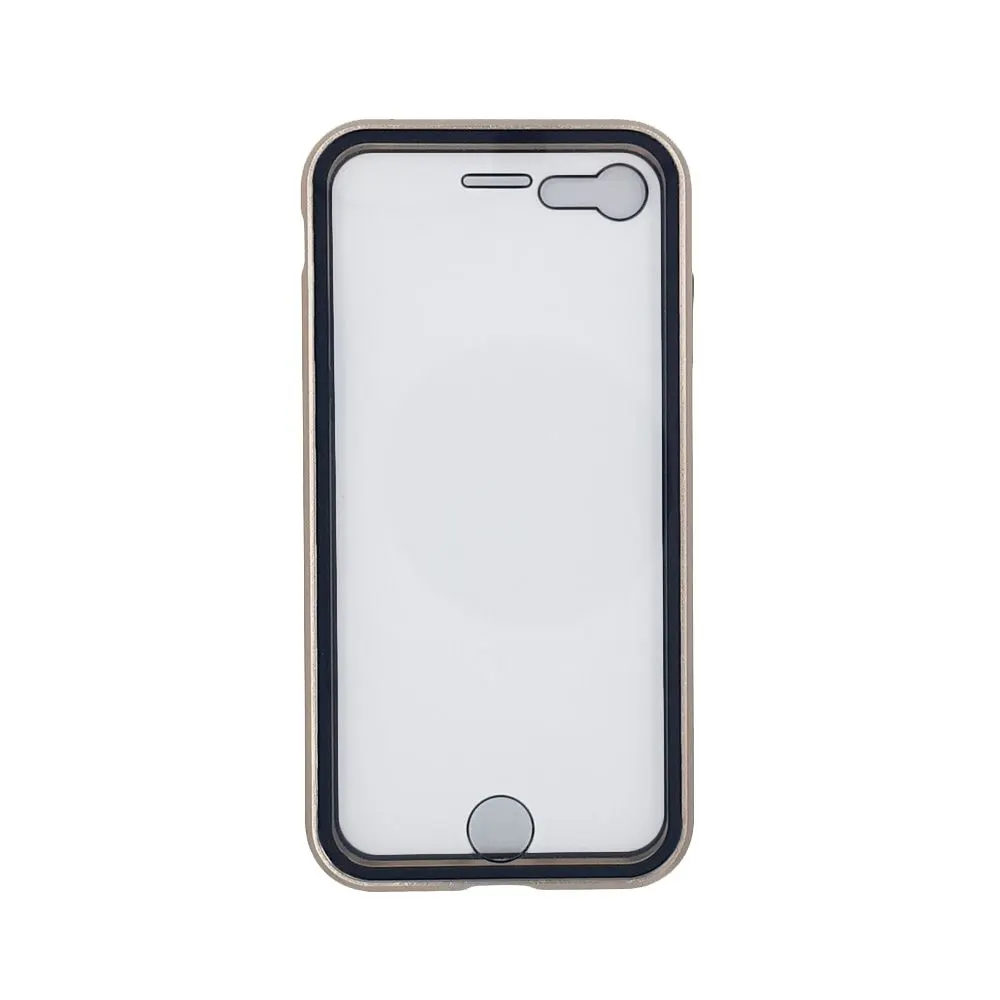 Μαγνητική Θήκη 360° front back Apple iPhone 7 / iPhone 8 / iPhone SE 2020 / iPhone SE 2022 Χρυσό