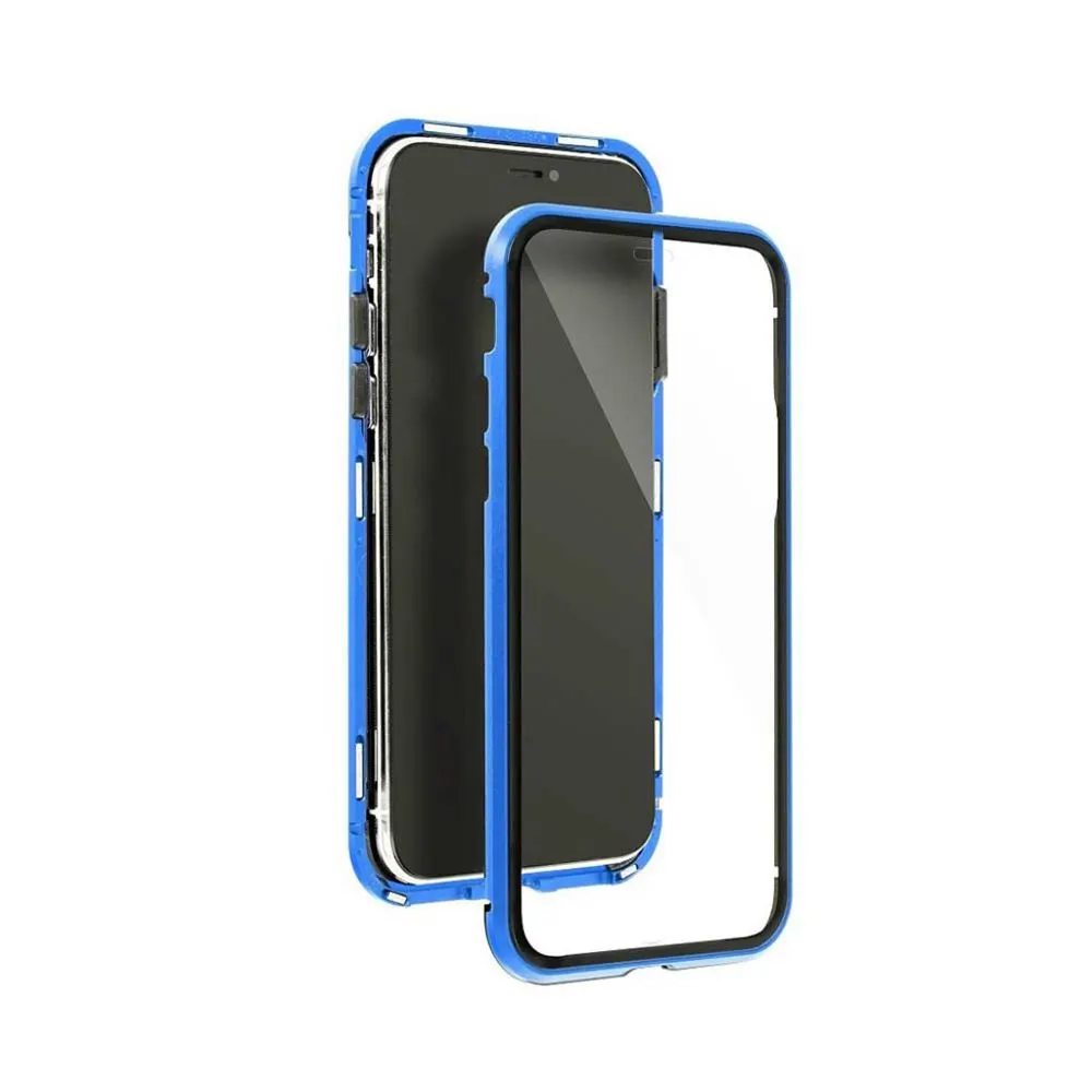Μαγνητική Θήκη 360° front back Apple iPhone XR Μπλε