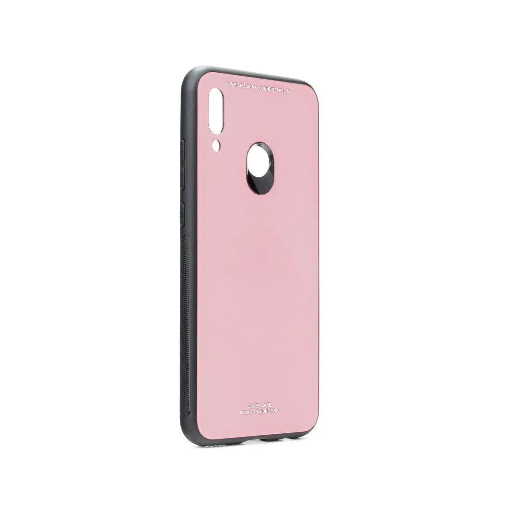 Glass Case Huawei Y7 2019 Ροζ