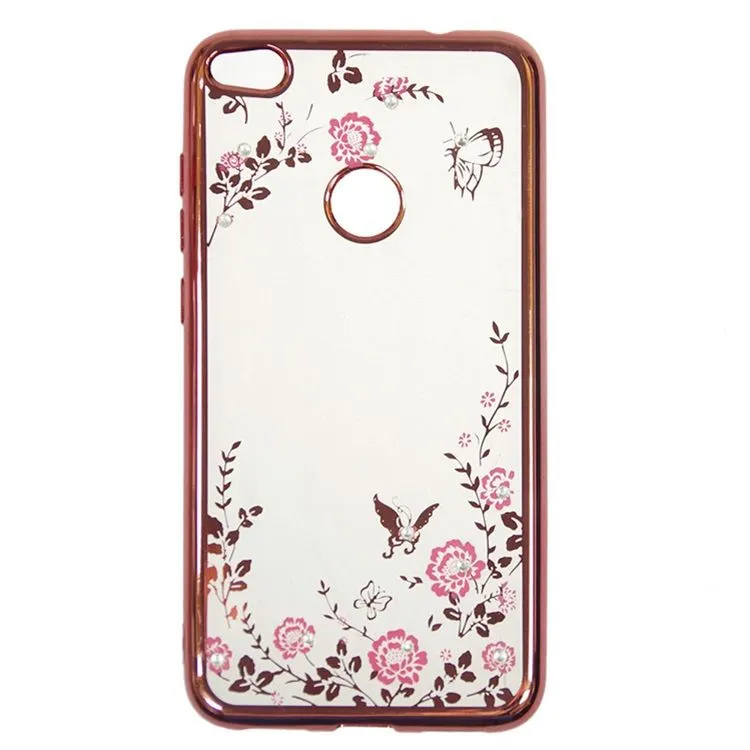 Diamond Case Honor 9 Lite Ροζ Χρυσό