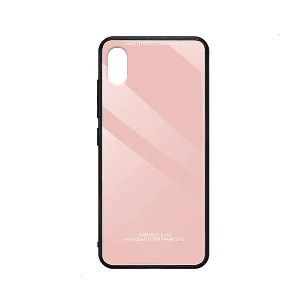 Glass Case Apple iPhone XS MAX Ροζ