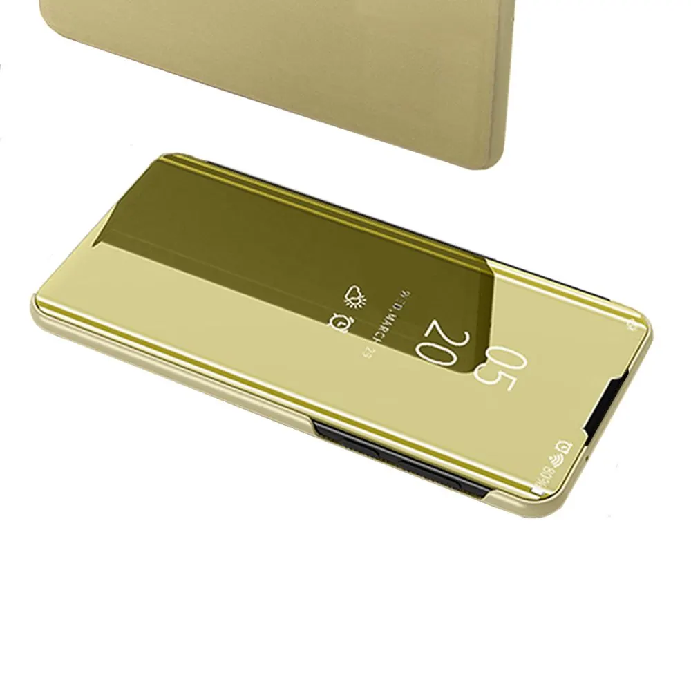 Clear View Cover Xiaomi Poco M3 Χρυσό
