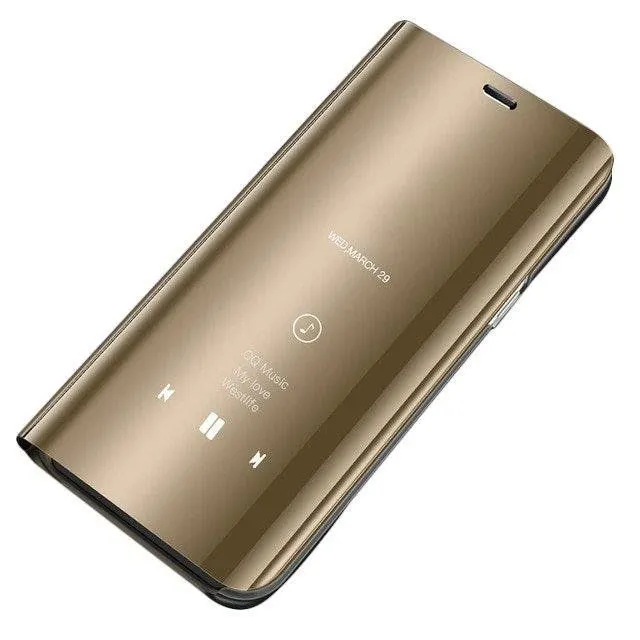 Clear View Cover Samsung Galaxy S20 Plus Χρυσό