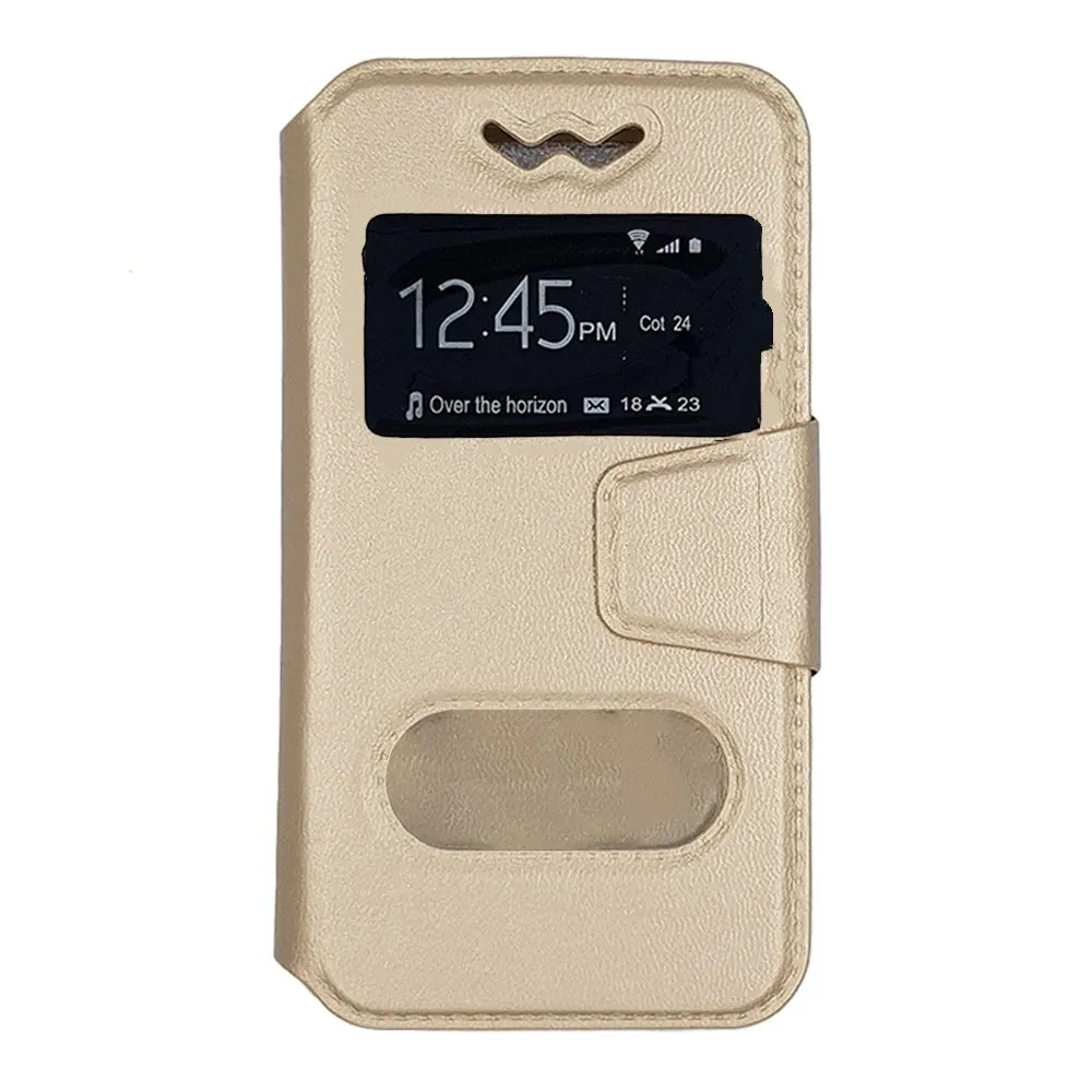 Θήκη Universal S-View Book 3,3"-3,8" Χρυσό