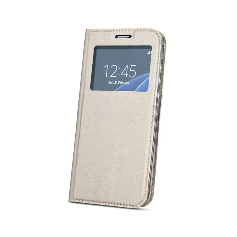 Smart Look Book Samsung Galaxy A8 2018 Χρυσό