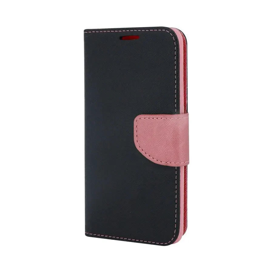 Fancy Book Apple iPhone XS MAX Μαύρο/Ροζ