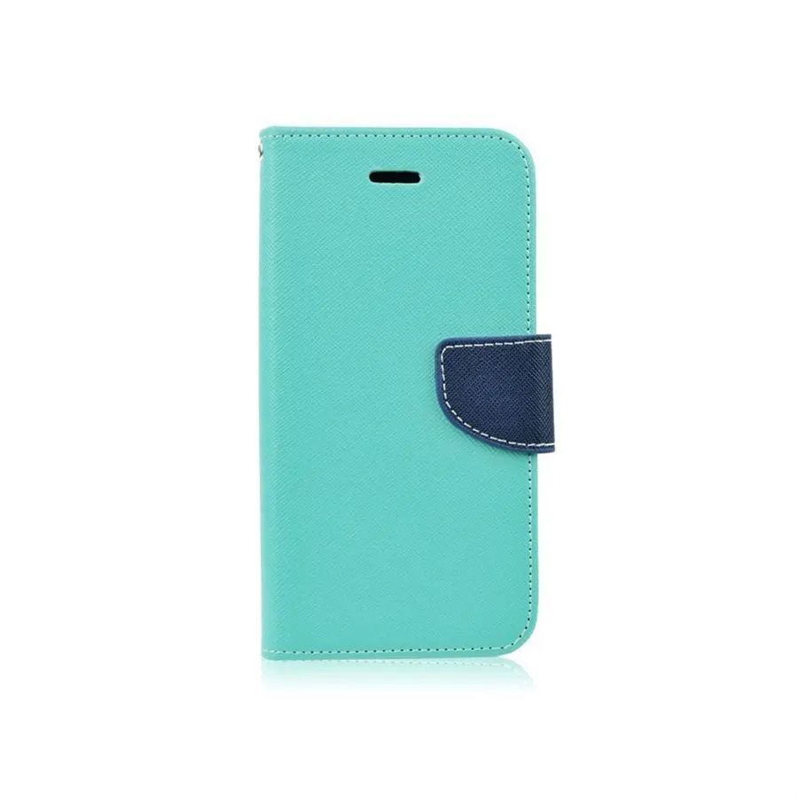 Fancy Book Apple iPhone X / iPhone XS Βεραμάν/Σκούρο Μπλε