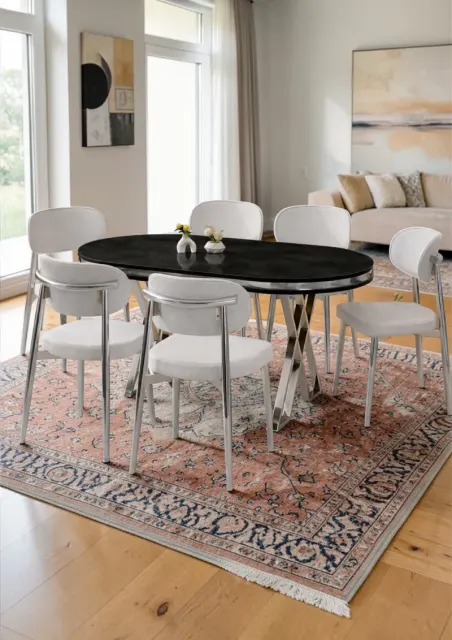 Σετ Τραπεζαρίας Polo Μεταλλικές Καρέκλες 170x90x75 cm