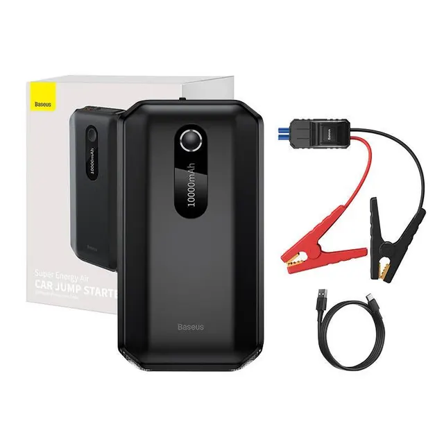 Baseus Car Tool Power Starter / Power Bank Super Energy Max Car Jump Starter (Ρεύμα αιχμής 1000A / 10000 mAh) Μαύρο (CGNL020101)