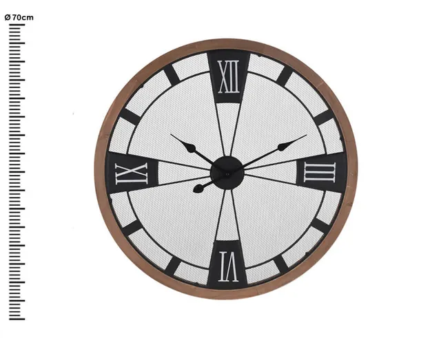ΡΟΛΌΓΙΑ ΕΣΩΤΕΡΙΚΟΎ ΧΏΡΟΥ WALL CLOCK WOOD METAL 70CM HZ1915110