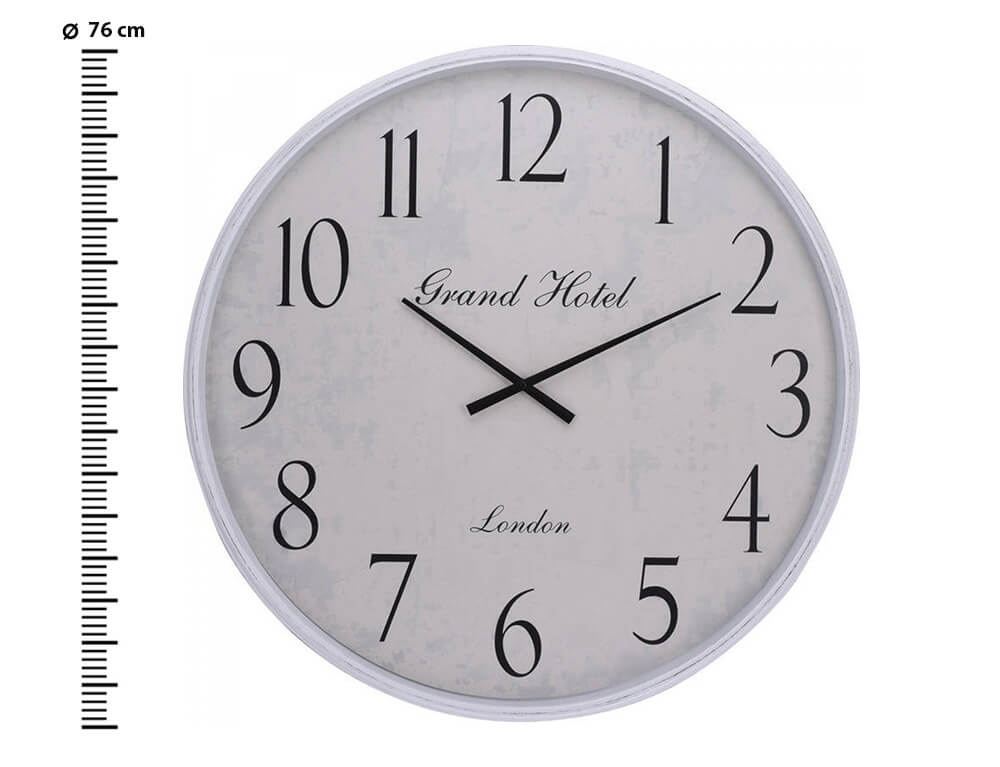 ΡΟΛΌΓΙΑ ΕΣΩΤΕΡΙΚΟΎ ΧΏΡΟΥ WALL CLOCK 76CM WHITE RIM KL5000230