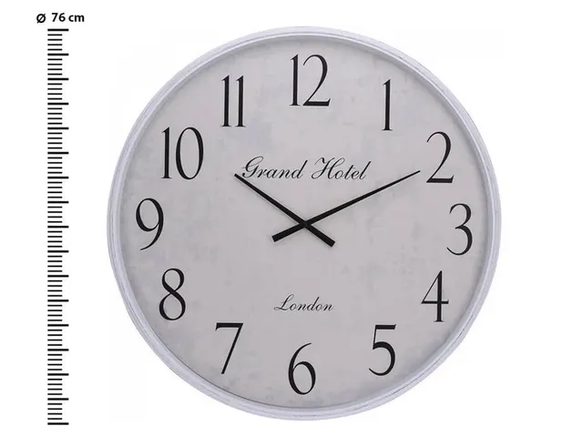 ΡΟΛΌΓΙΑ ΕΣΩΤΕΡΙΚΟΎ ΧΏΡΟΥ WALL CLOCK 76CM WHITE RIM KL5000230