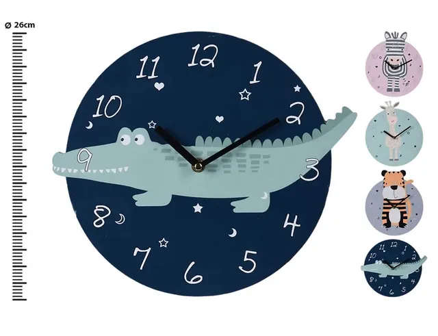 ΡΟΛΌΓΙΑ ΕΣΩΤΕΡΙΚΟΎ ΧΏΡΟΥ WALL CLOCK MDF ANIMAL 26CM Y36400600