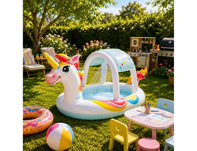 ΠΙΣΊΝΕΣ ΚΉΠΟΥ - ΒΕΡΆΝΤΑΣ ΠΙΣΙΝΑ ΦΟΥΣΚΩΤΗ INTEX UNICORN SPRAYER POT I0340397