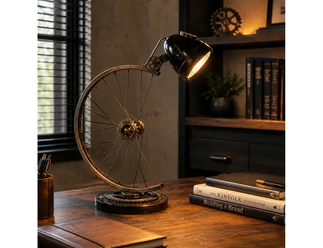 ΛΑΜΠΑ ΕΣΩΤΕΡΙΚΟΥ ΧΩΡΟΥ EXTREME DESIGN CYCLE ΑΝΤΙΚΕ ΧΡΥΣΟ H.64CM 84051