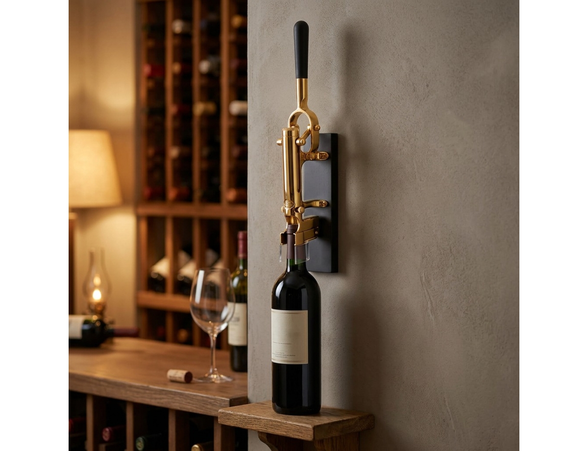 ΣΤΑΘΕΡΆ ΑΝΟΙΧΤΉΡΙΑ ΤΟΊΧΟΥ / ΠΆΓΚΟΥ WALL MOUNT CORKSCREW BOJ GOLD PLATED 24K 01046104