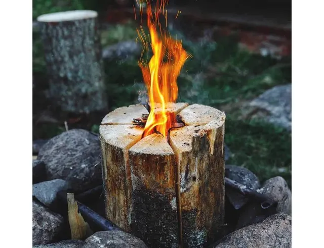 ΑΞΕΣΟΥΆΡ ΨΗΣΤΑΡΙΏΝ BBQ LOG CANDLE WOOD BBQ H20XD15CM FS6000010