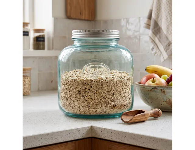Δοχείο με καπάκι Glass Drops Storage - 1.5L
