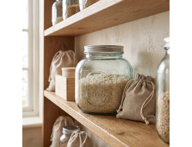 Δοχείο με καπάκι Glass Drops Storage - 1L