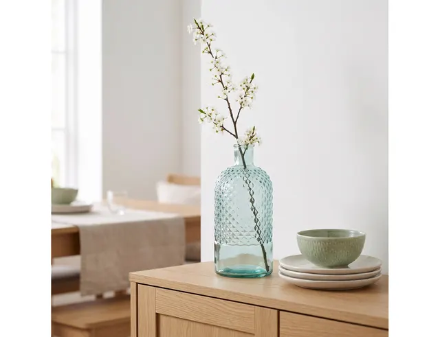 ΔΙΑΚΌΣΜΗΣΗ ΣΕ ΓΥΆΛΙΝΟ DESIGN BAZO GLASS DROPS DIAMANTE 28CM