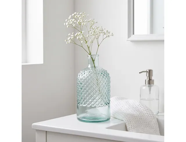 ΔΙΑΚΌΣΜΗΣΗ ΣΕ ΓΥΆΛΙΝΟ DESIGN BAZO GLASS DROPS DIAMANTE 28CM