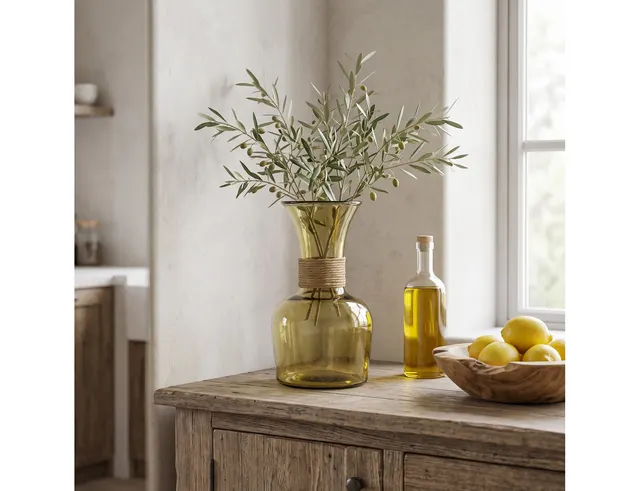 ΔΙΑΚΌΣΜΗΣΗ ΣΕ ΓΥΆΛΙΝΟ DESIGN ΔΙΑΚΟΣΜΗΤΙΚΟ BAZO GLASS DROPS CHICAGO ENEA 33CM YE