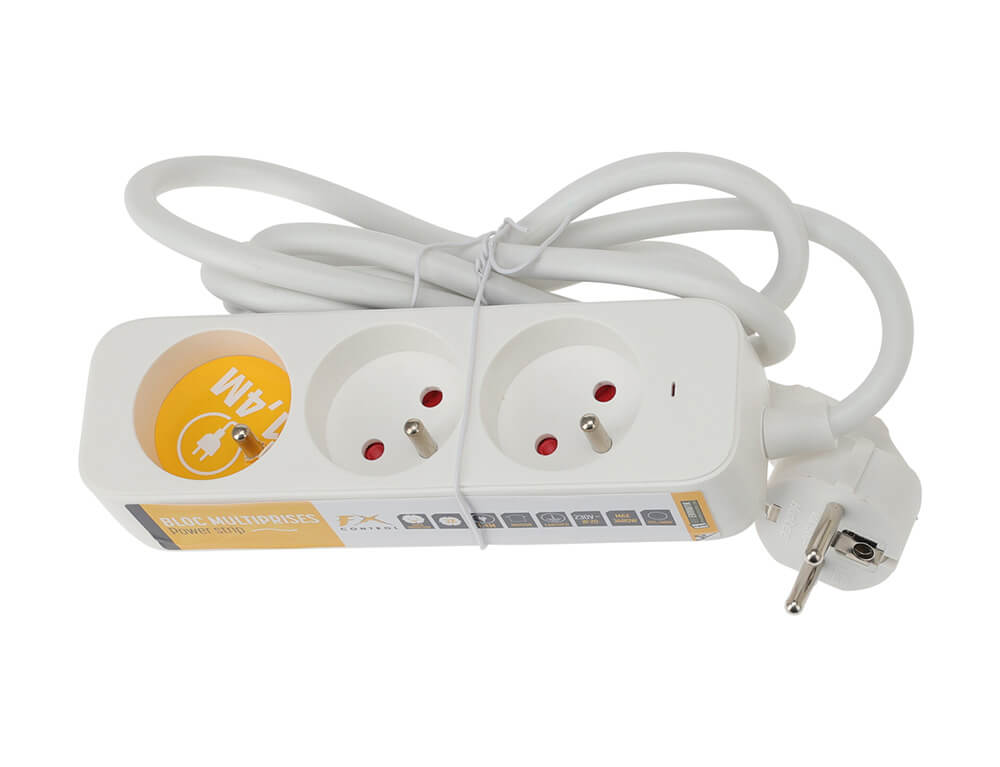 ΠΟΛΎΜΠΡΙΖΑ POWER SOCKET FX TOOLS 3WAY 140CM WHITE K16000510