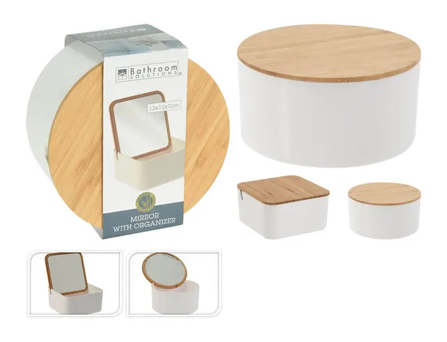 Καθρέφτης με organizer Excellent Houseware - 2 σχέδια