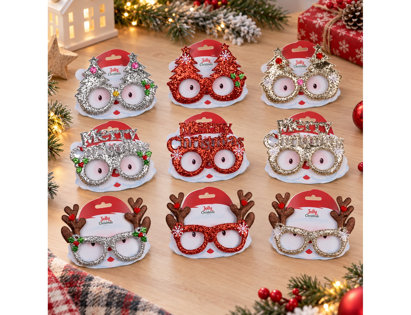 ΦΌΡΕΣΕ ΤΑ ΧΡΙΣΤΟΎΓΕΝΝΑ GLASSES XMAS FRAME 9ASS AAF512500