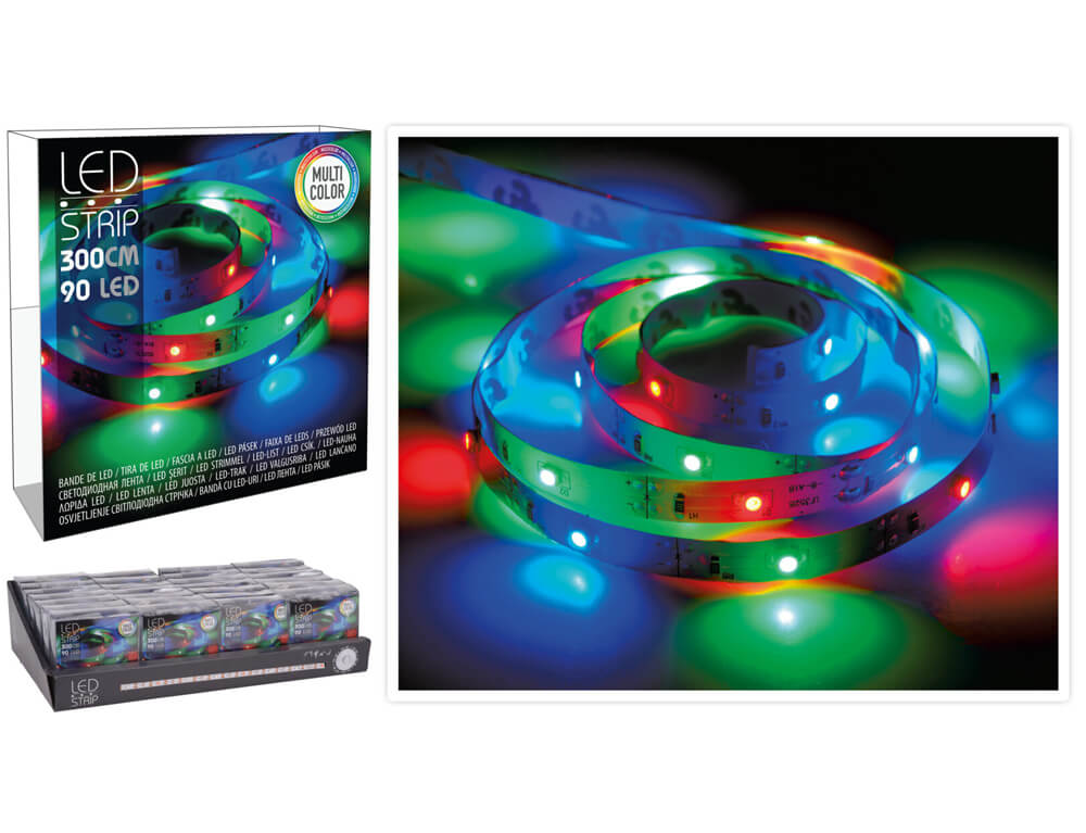 ΤΑΙΝΊΕΣ LED LEDSTRIP 3MTR 90LED MULTI BO AXS500160