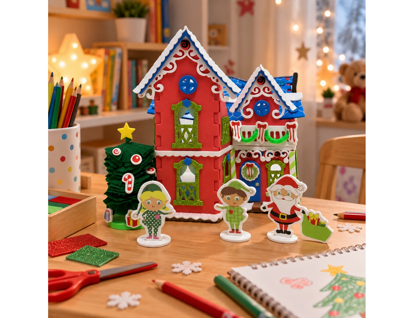 ΔΗΜΙΟΥΡΓΙΚΉ ΑΠΑΣΧΌΛΗΣΗ CRAFT KIT XMAS SCENE DIY CAA120800