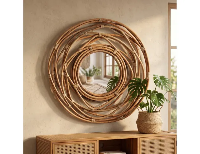 ΔΙΑΚΟΣΜΗΤΙΚΟΊ ΚΑΘΡΈΦΤΕΣ MIRROR KUBU IN WREATH SHAPE J11300470