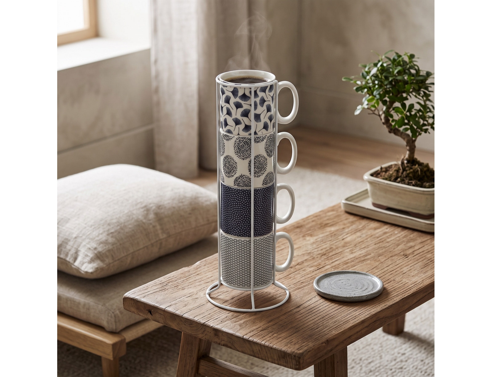 ΚΟΎΠΕΣ RACK 4 MUGS M JAPAN 26CL 154550