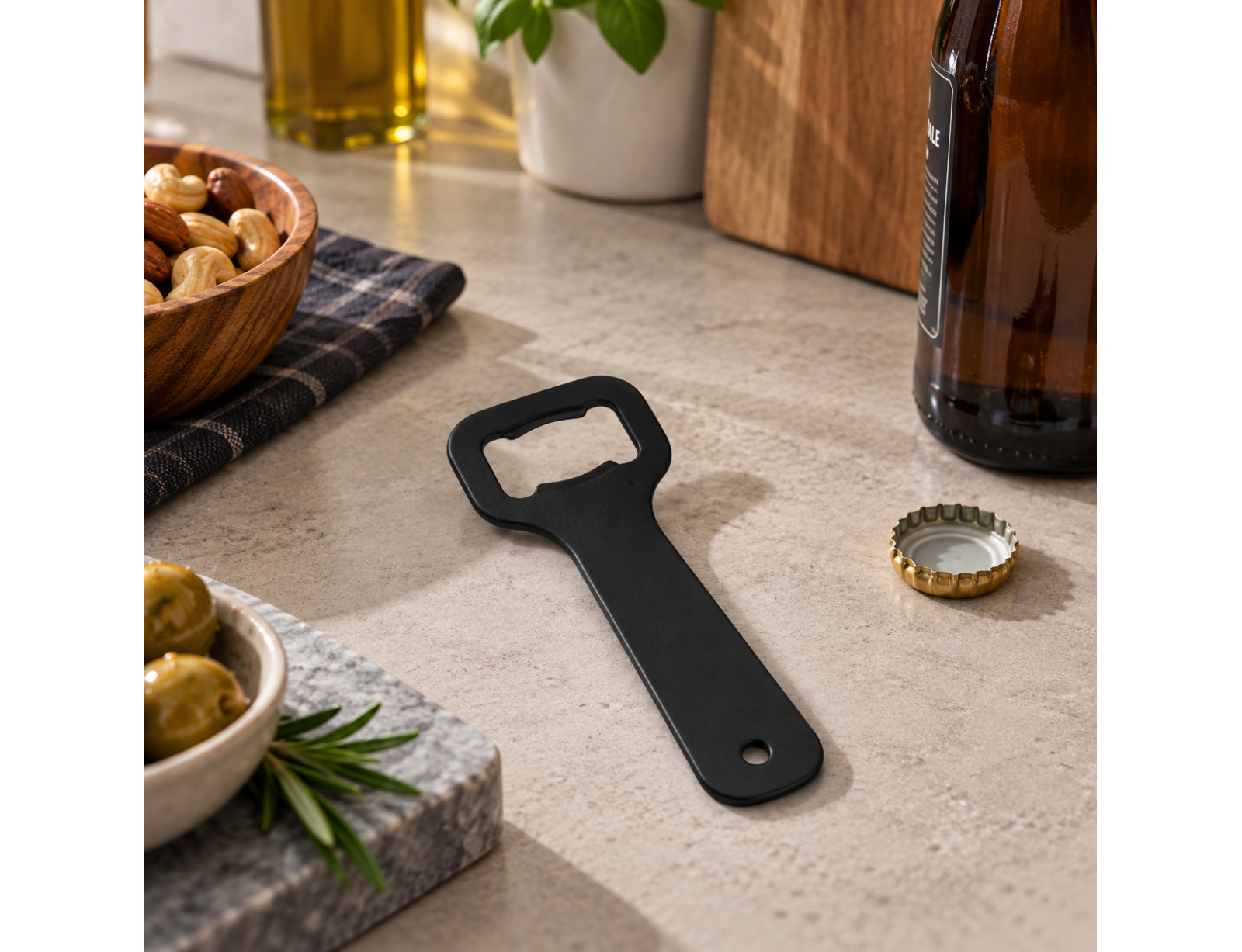 ΑΝΟΙΧΤΉΡΙΑ ΧΕΙΡΌΣ UNIVERSAL BOTTLE OPENER. BLACK 0066080401